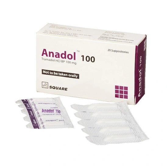 Pack Image: Anadol 100 mg Suppository (4 x 5)