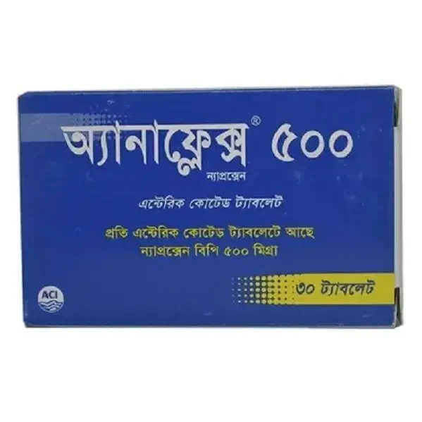 Pack Image: Anaflex 500 mg Tablet (3 x 10)