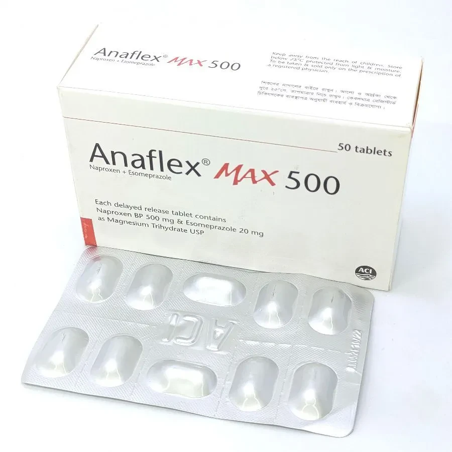 Pack Image: Anaflex Max 500 mg Tablet (5 x 10)