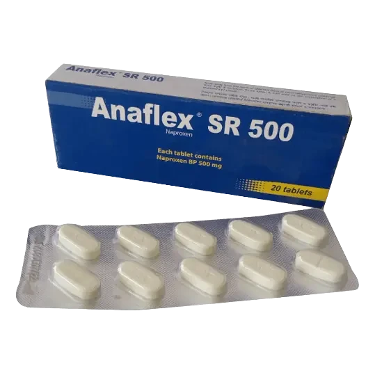 Pack Image: Anaflex SR 500 mg Tablet (2 x 10)