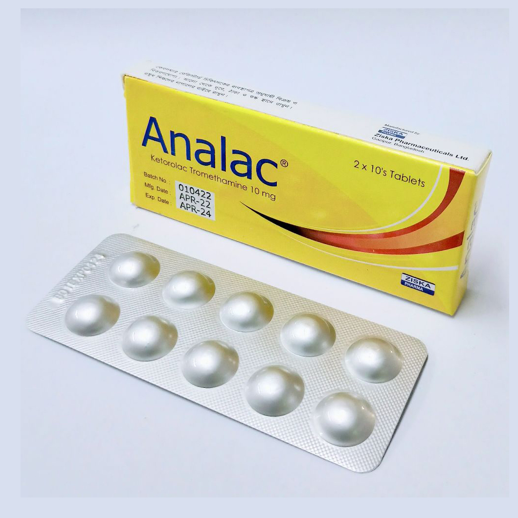 Pack Image: Analac 10 mg Tablet (2 x 10)