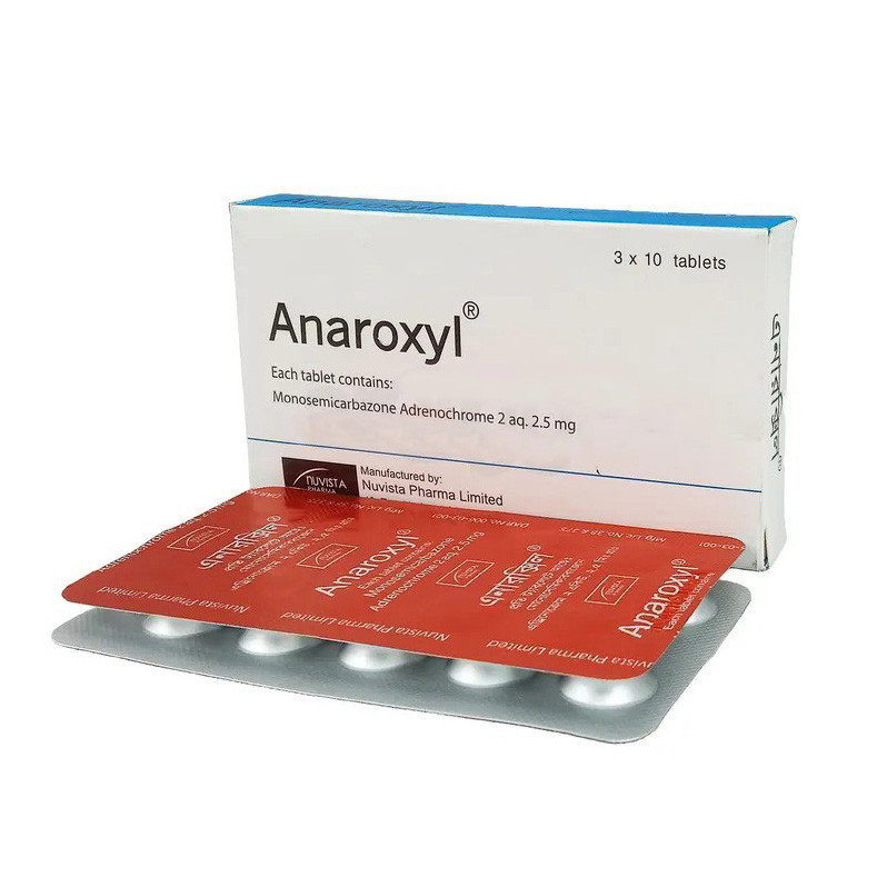 Pack Image: Anaroxyl 2.5 mg Tablet (3 x 10)