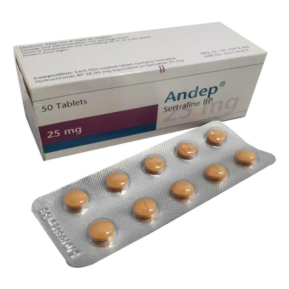 Pack Image: Andep 25 mg Tablet (5 x 10)