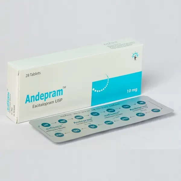 Pack Image: Andepram 10 mg Tablet (2 x 14)