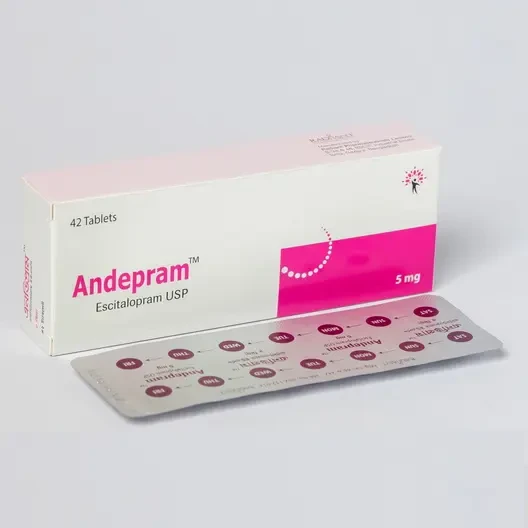 Pack Image: Andepram 5 mg Tablet (3 x 14)