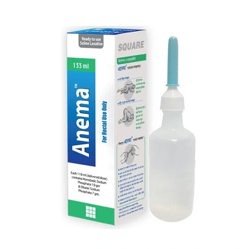 Pack Image: Anema (19 gm Rectal Saline (133 ml bottle)