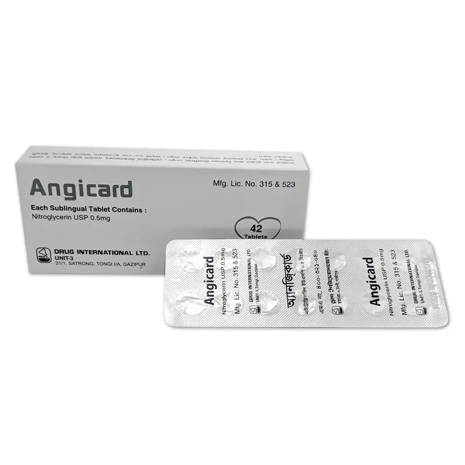 Pack Image: Angicard 0.5 mg Tablet (3 x 14)