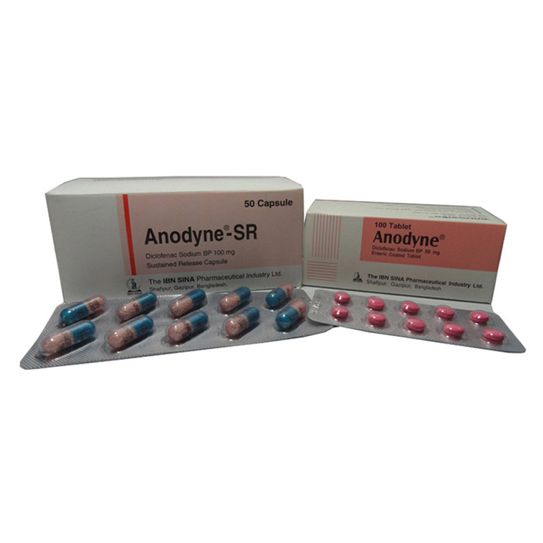 Pack Image: Anodyne 50 mg Tablet (10 x 10)