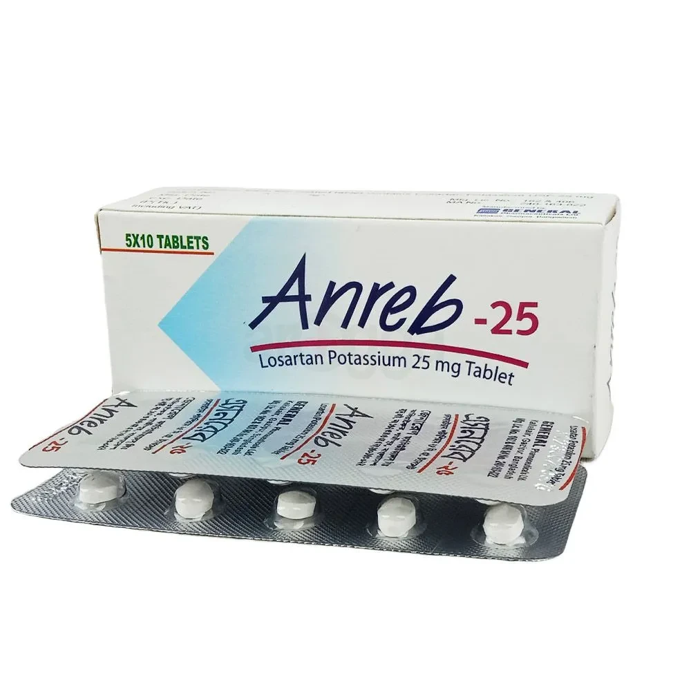 Pack Image: Anreb 25 mg Tablet (5 x 10)