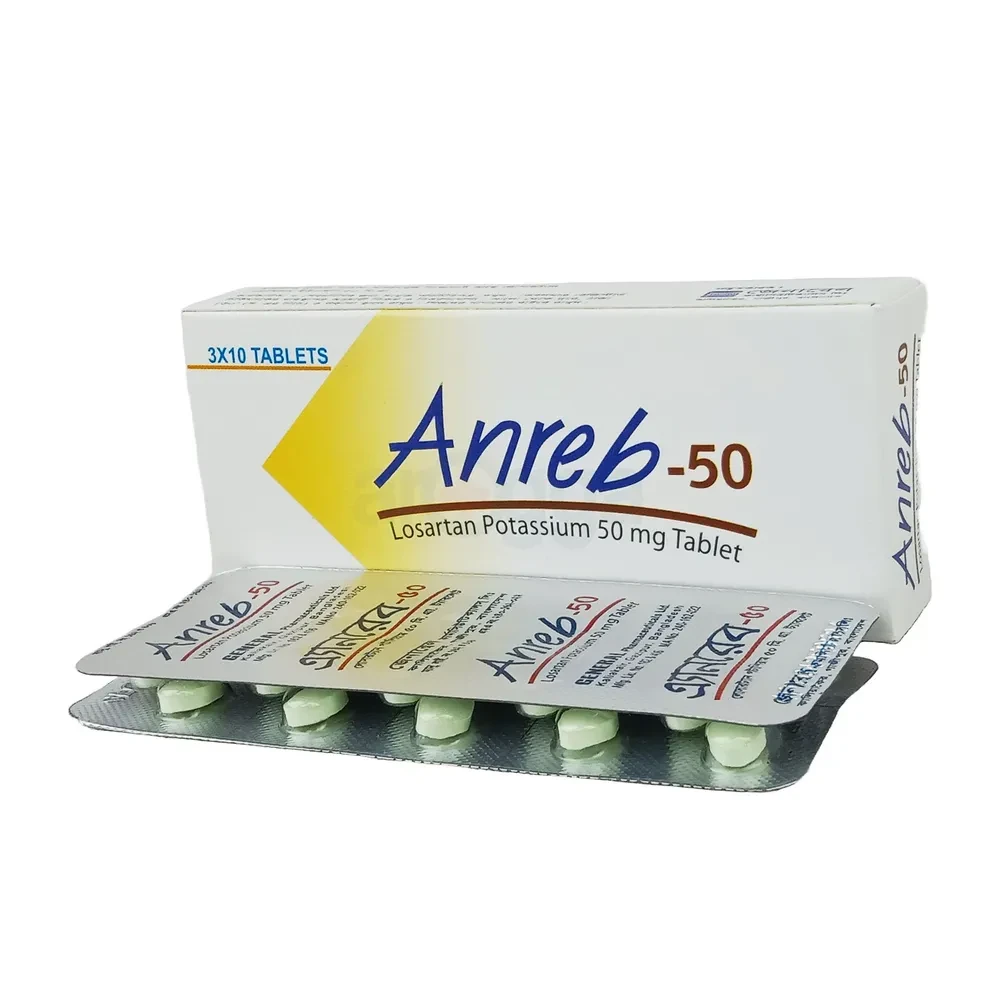 Pack Image: Anreb 50 mg Tablet (3 x 10)