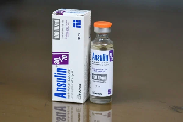 Pack Image: Ansulin 30% 70% Injection (10 ml vial)