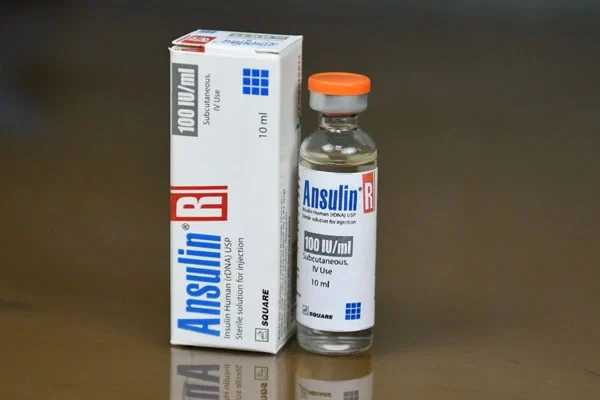 Pack Image: Ansulin R 100 IU Injection (10 ml vial)
