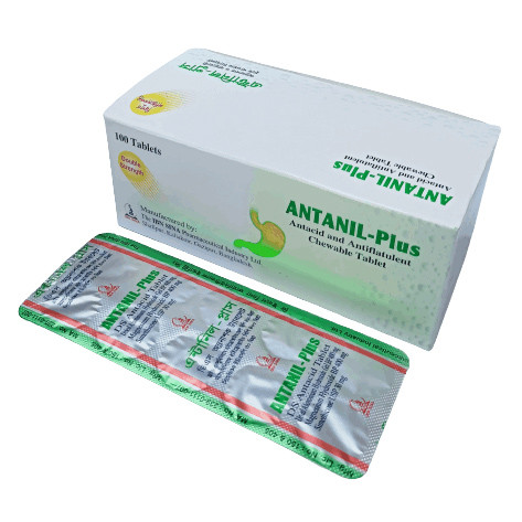 Pack Image: Antanil Plus 400 mg Chewable Tablet (10 x 10)