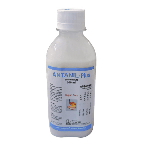 Pack Image: Antanil Plus (200 mg Suspension (200 ml bottle)