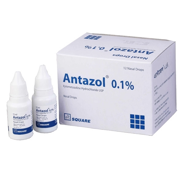Pack Image: Antazol 0.1% Nasal Drop (15 ml drop)