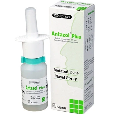 Pack Image: Antazol Plus (2.6 mg Nasal Spray (120 metered sprays)