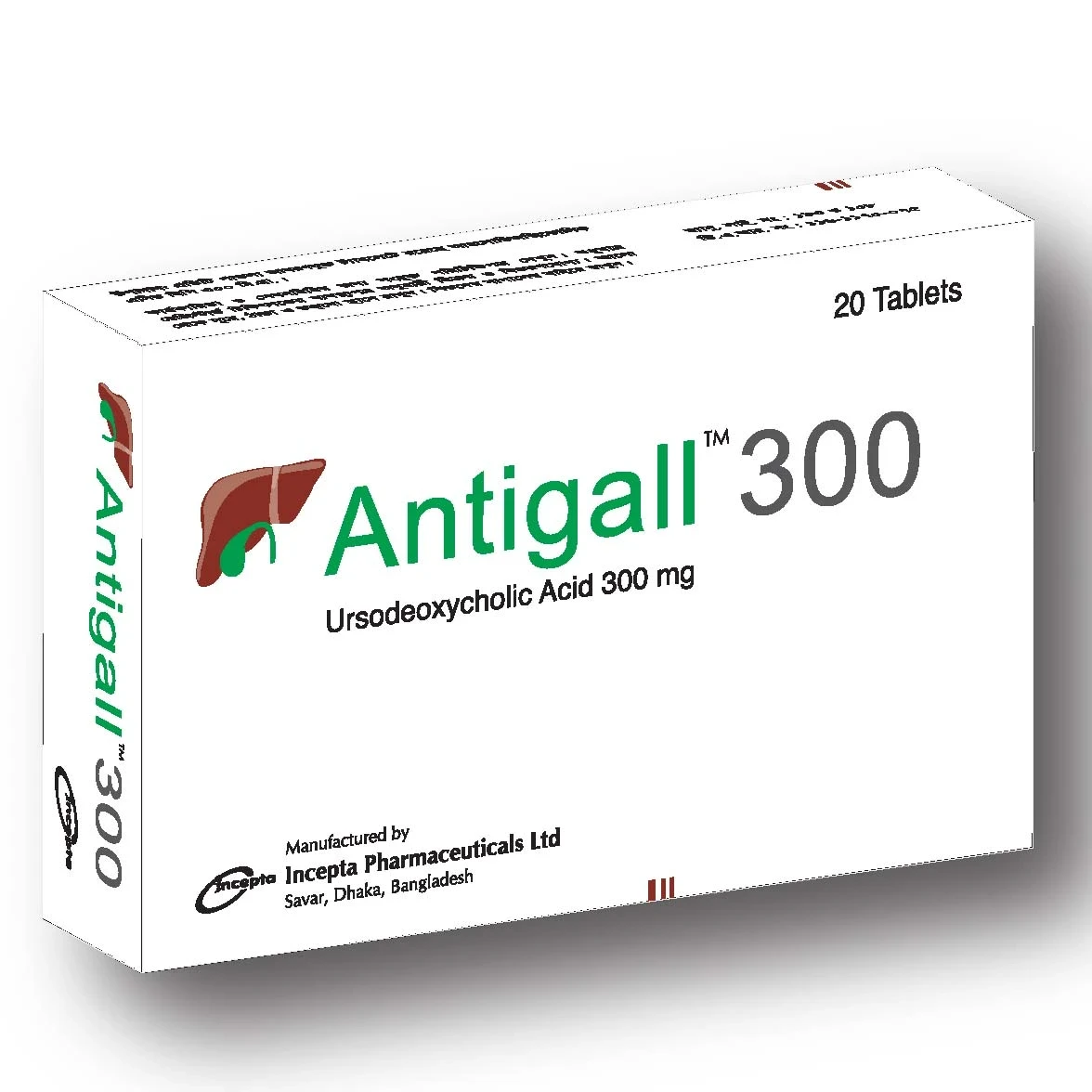 Pack Image: Antigall 300 mg Tablet (2 x 10)
