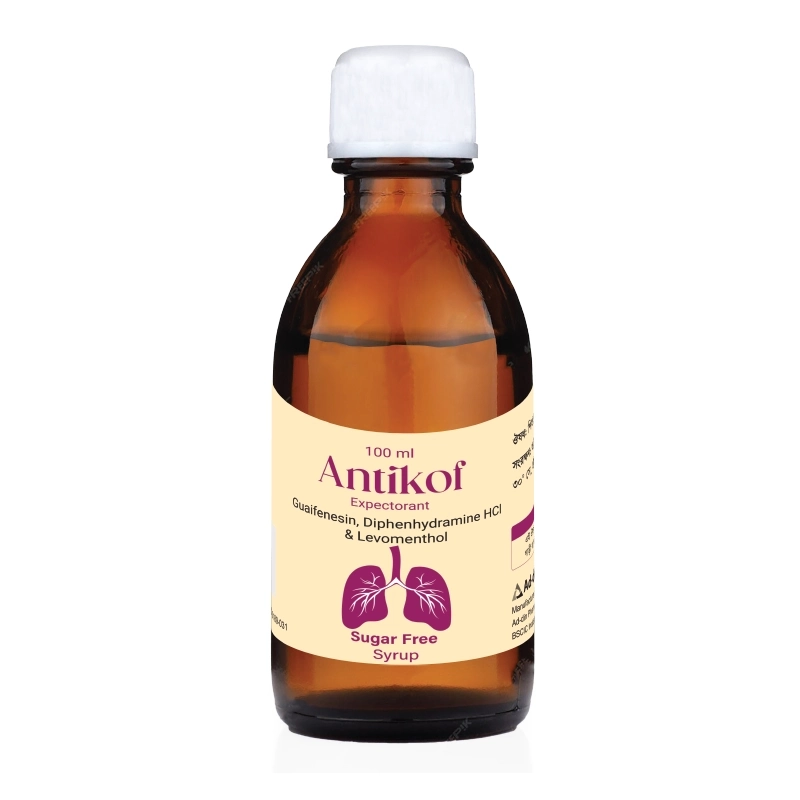 Pack Image: Antikof (100 mg Syrup (100 ml bottle)