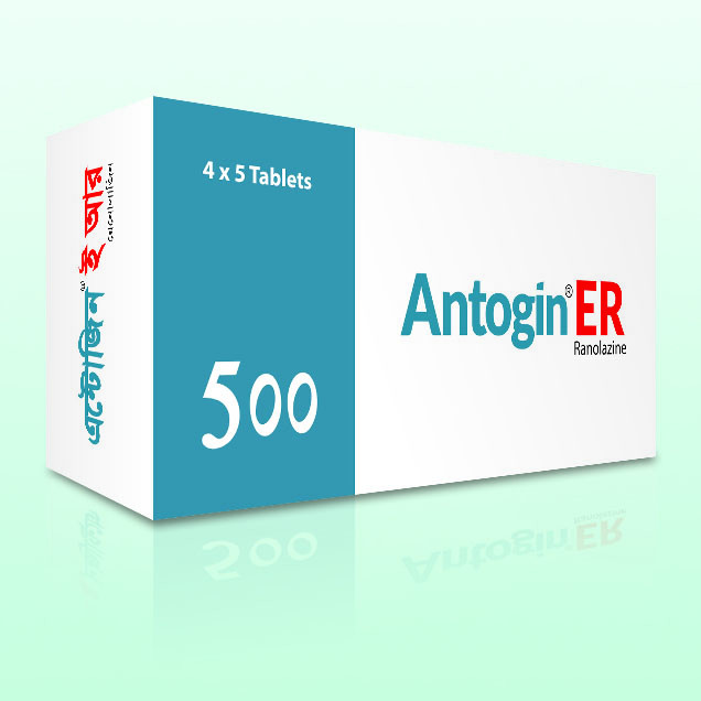 Pack Image: Antogin ER 500 mg Tablet (5 x 6)