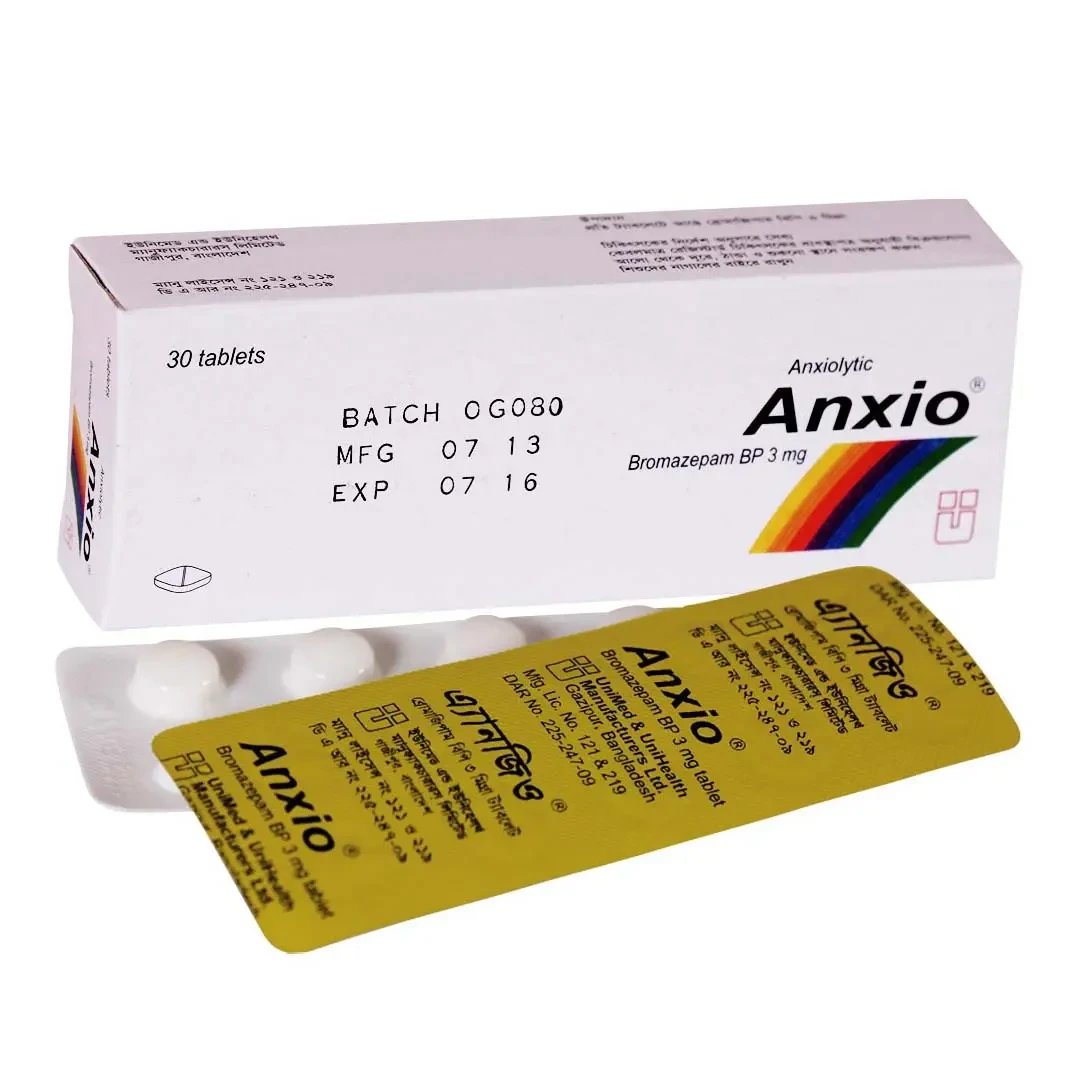 Pack Image: Anxio 3 mg Tablet (3 x 10)