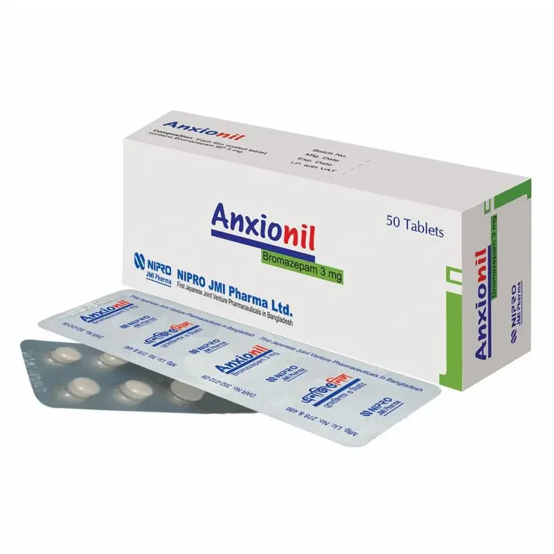 Pack Image: Anxionil 3 mg Tablet (5 x 10)