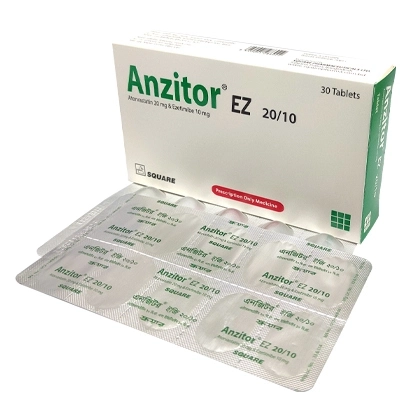 Pack Image: Anzitor EZ 20 mg Tablet (3 x 10)