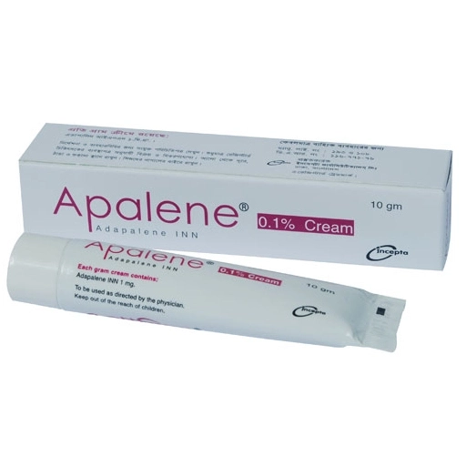 Pack Image: Apalene 0.1% Cream (10 gm tube)