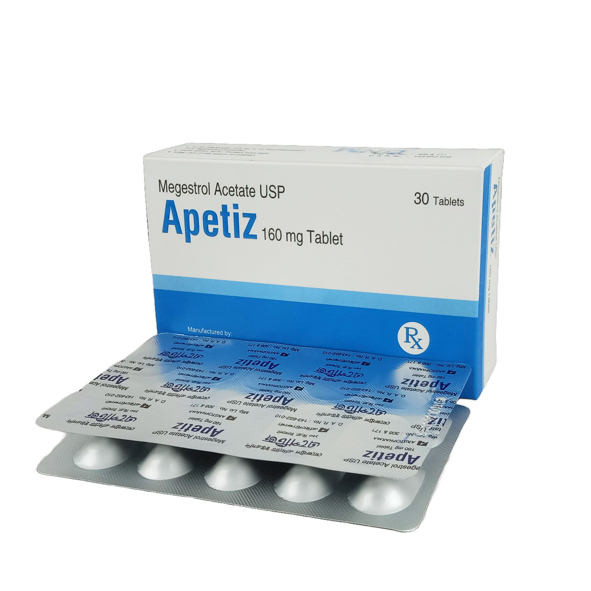 Pack Image: Apetiz 160 mg Tablet (3 x 10)