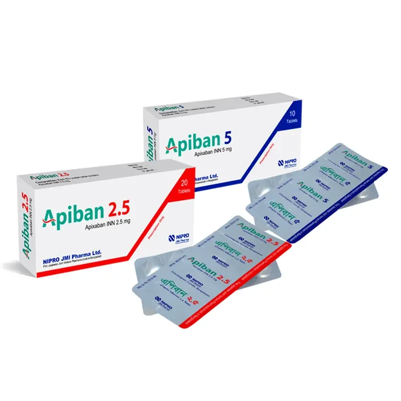 Pack Image: Apiban 5 mg Tablet (1 x 10)