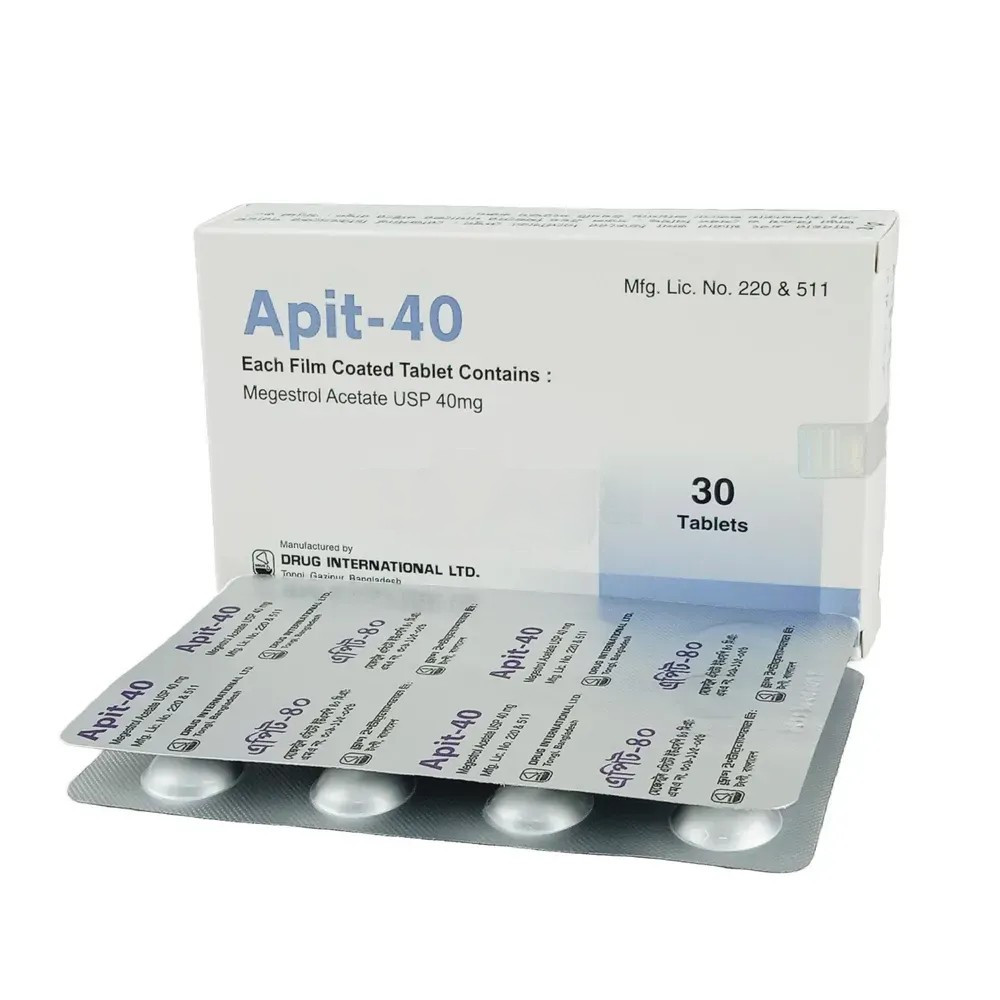 Pack Image: Apit 40 mg Tablet (3 x 10)