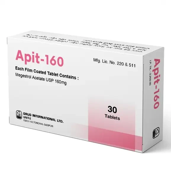 Pack Image: Apit 160 mg Tablet (3 x 10)