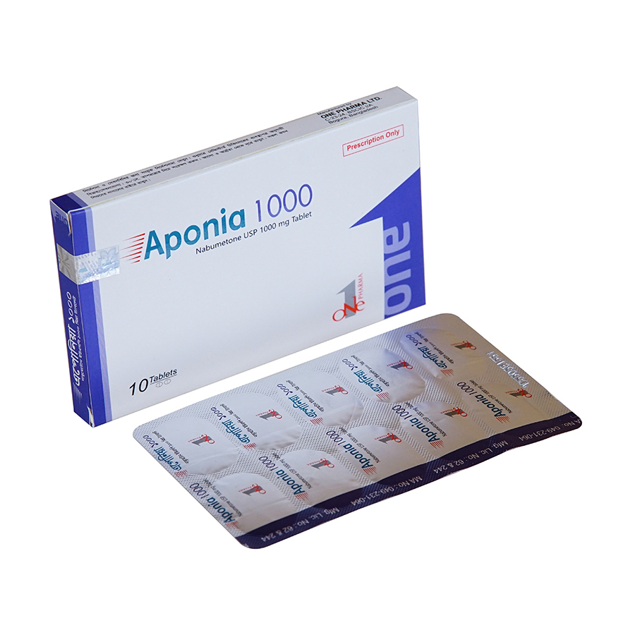Pack Image: Aponia 1000 mg Tablet (1 x 10)