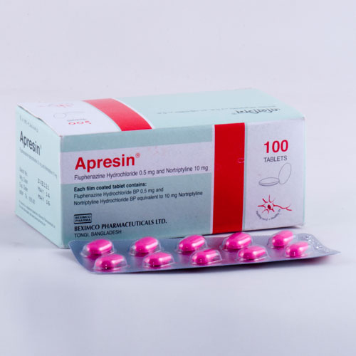 Pack Image: Apresin 0.5 mg Tablet (10 x 10)