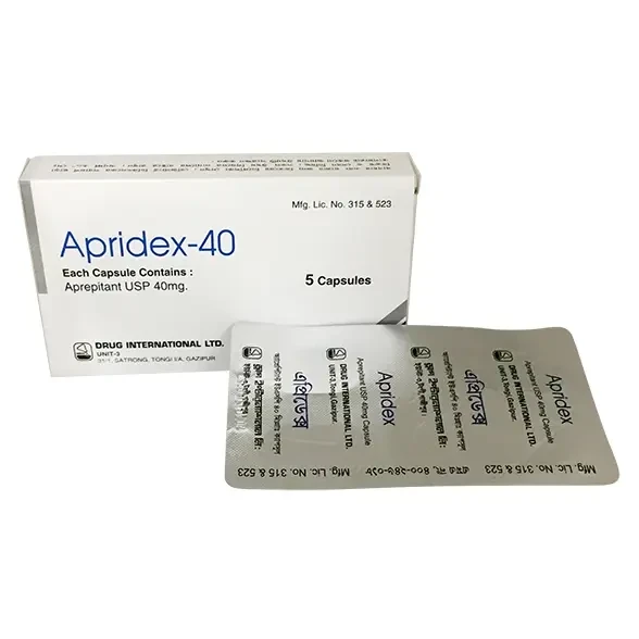 Pack Image: Apridex 40 mg Capsule (1 x 5)