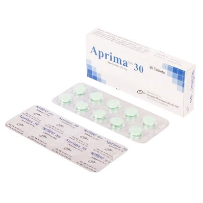 Pack Image: Aprima 30 mg Tablet (2 x 10)