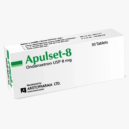 Pack Image: Apulset 8 mg Tablet (3 x 10)