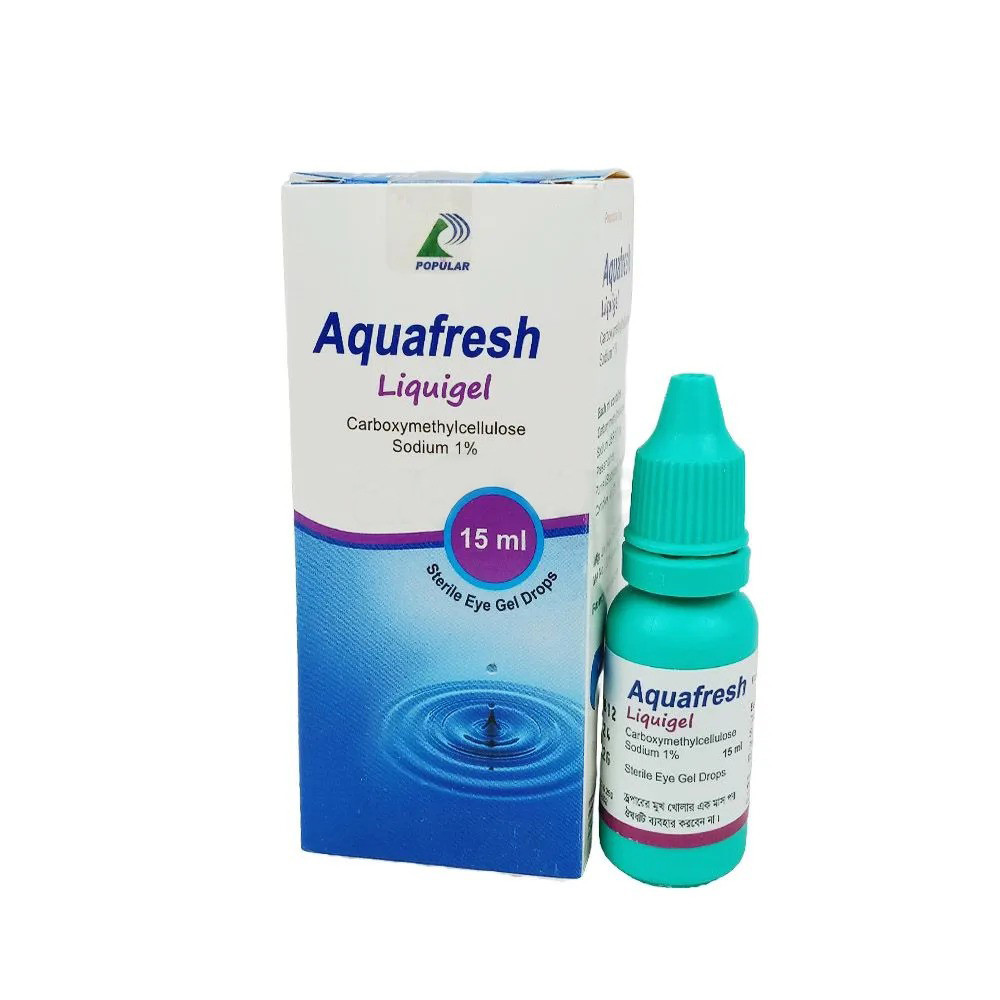 Pack Image: Aquafresh Liquigel 1% Eye Drop (15 ml drop)