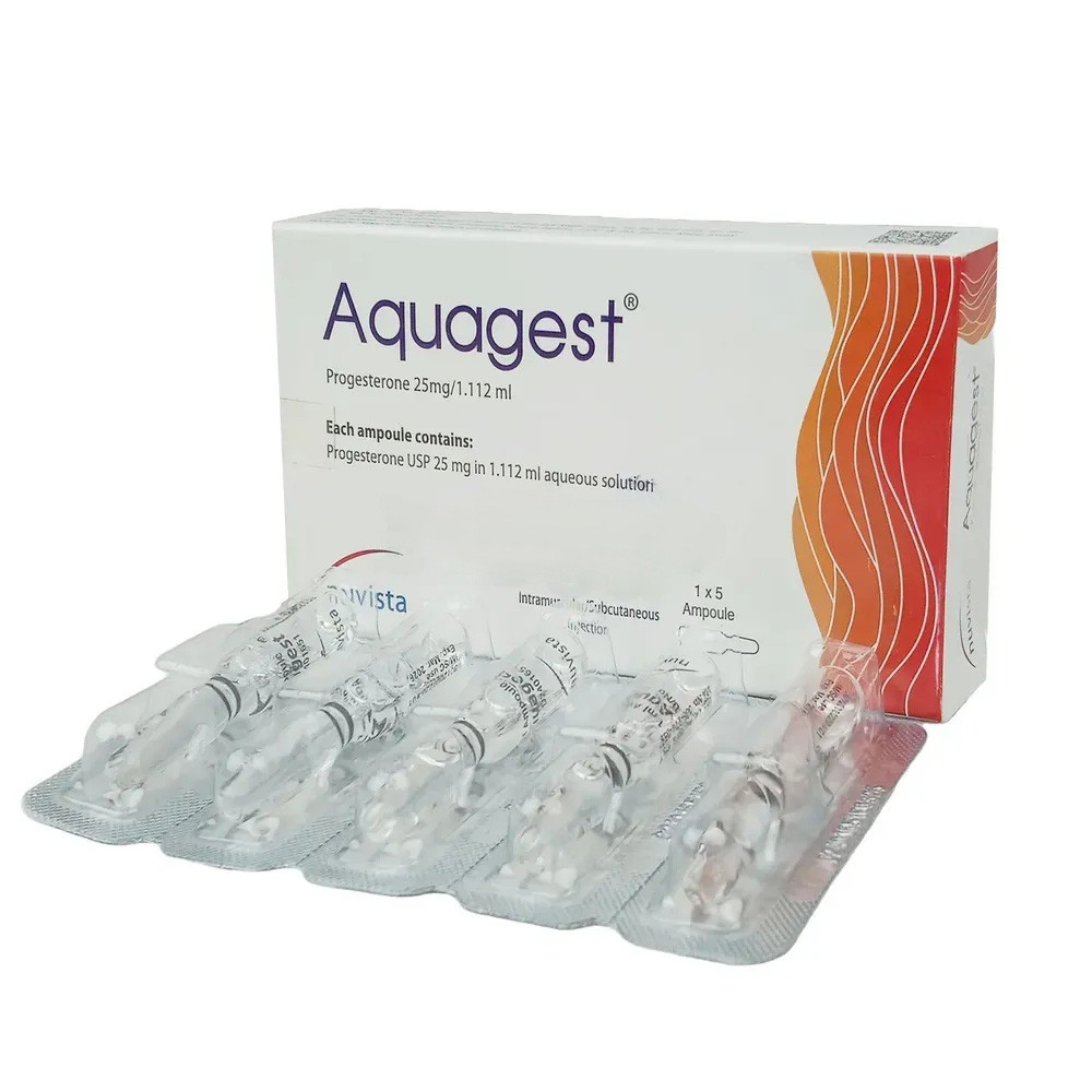 Pack Image: Aquagest 25 mg Injection (1.119 ml ampoule)