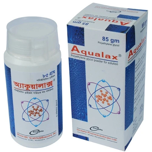 Pack Image: Aqualax 100% w Powder for Solution (85 gm bottle)