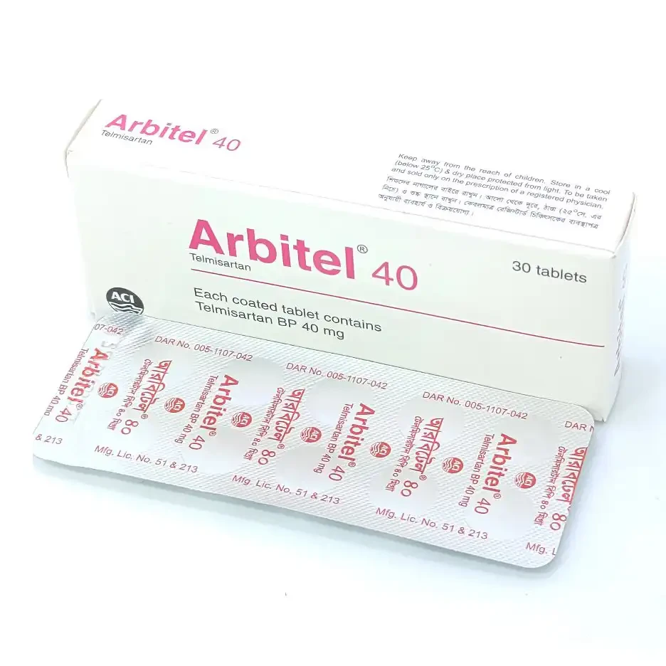 Pack Image: Arbitel 40 mg Tablet (3 x 10)