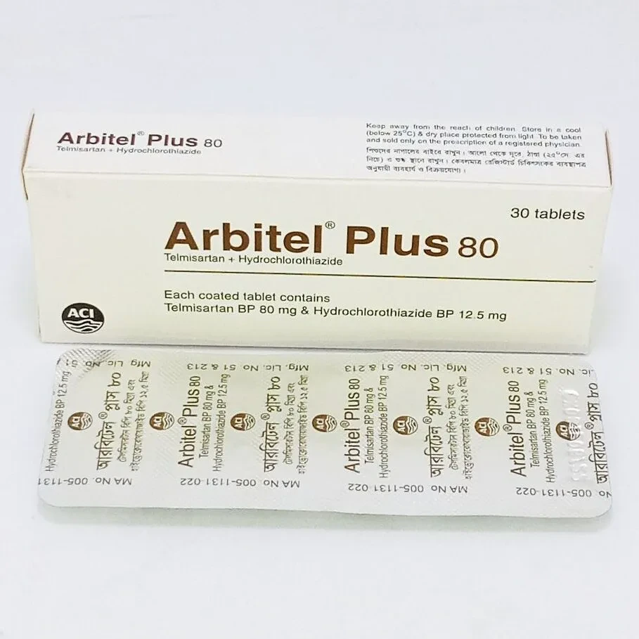 Pack Image: Arbitel Plus 80 mg Tablet (3 x 10)