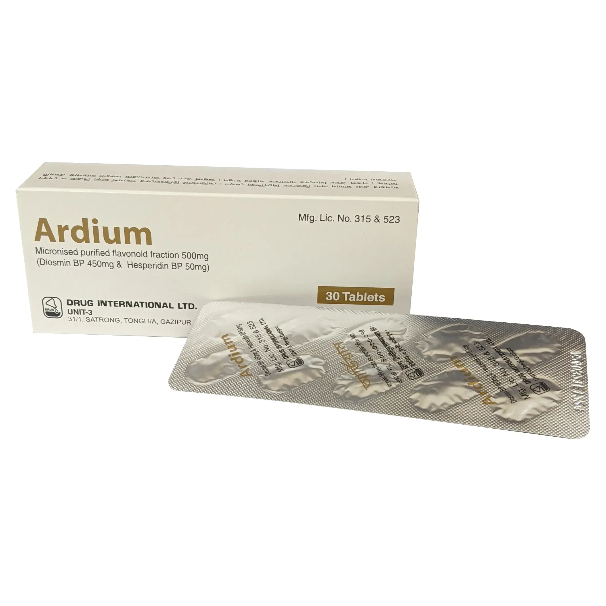 Pack Image: Ardium 450 mg Tablet (3 x 10)