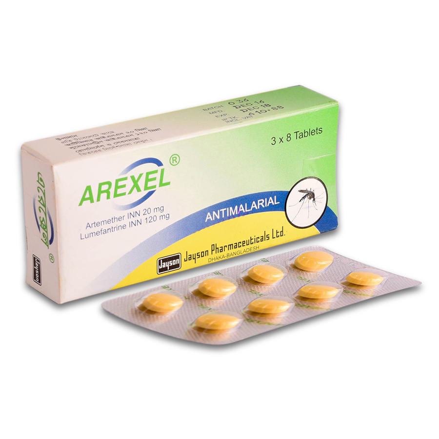 Pack Image: Arexel 20 mg Tablet (3 x 8)