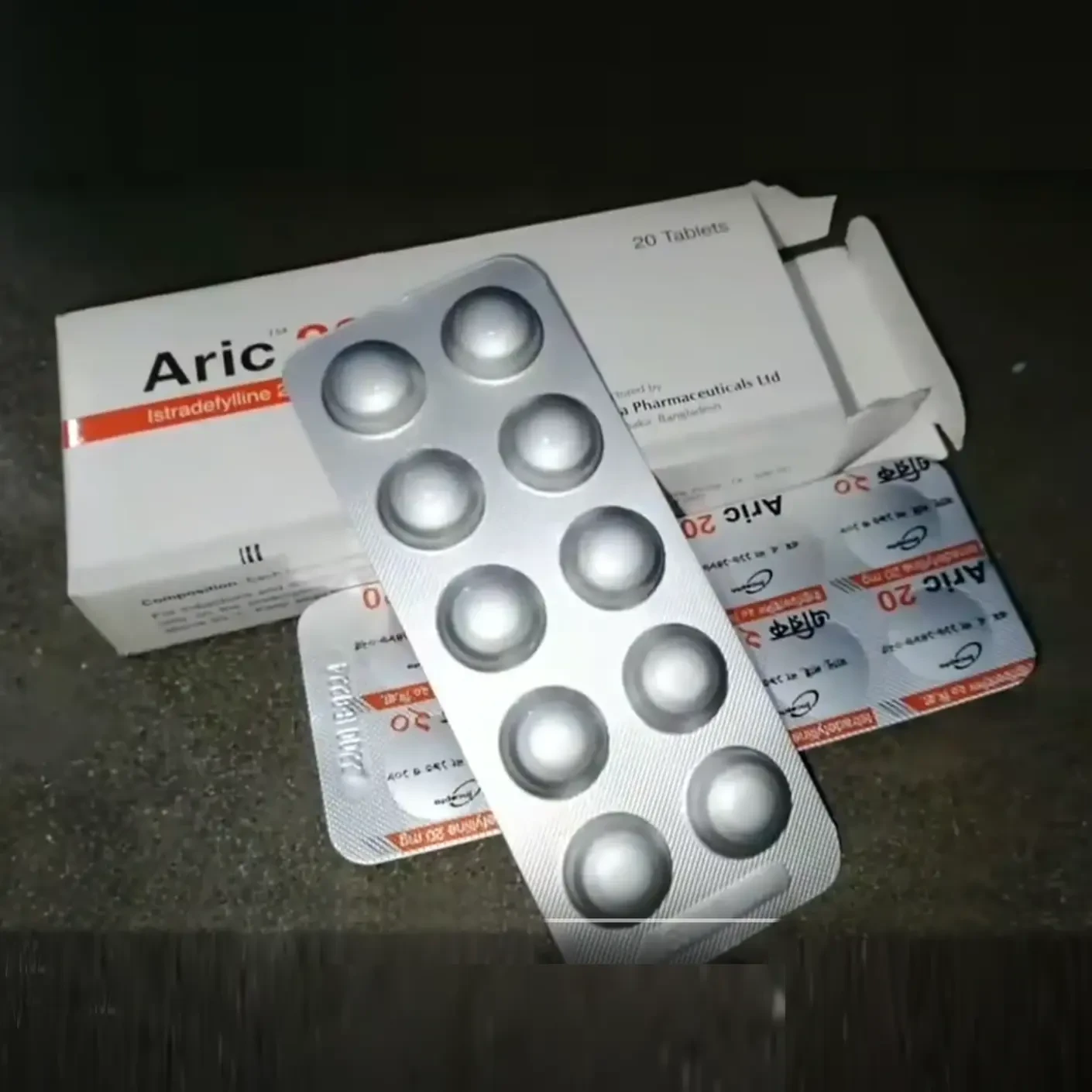 Pack Image: Aric 20 mg Tablet (2 x 10)