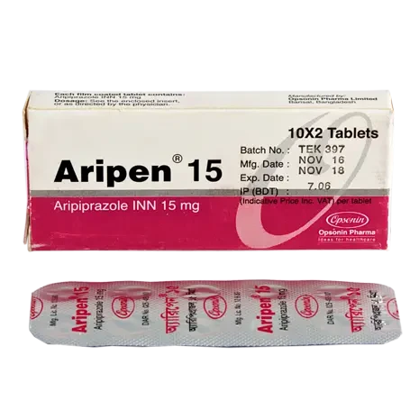 Pack Image: Aripen 15 mg Tablet (2 x 10)