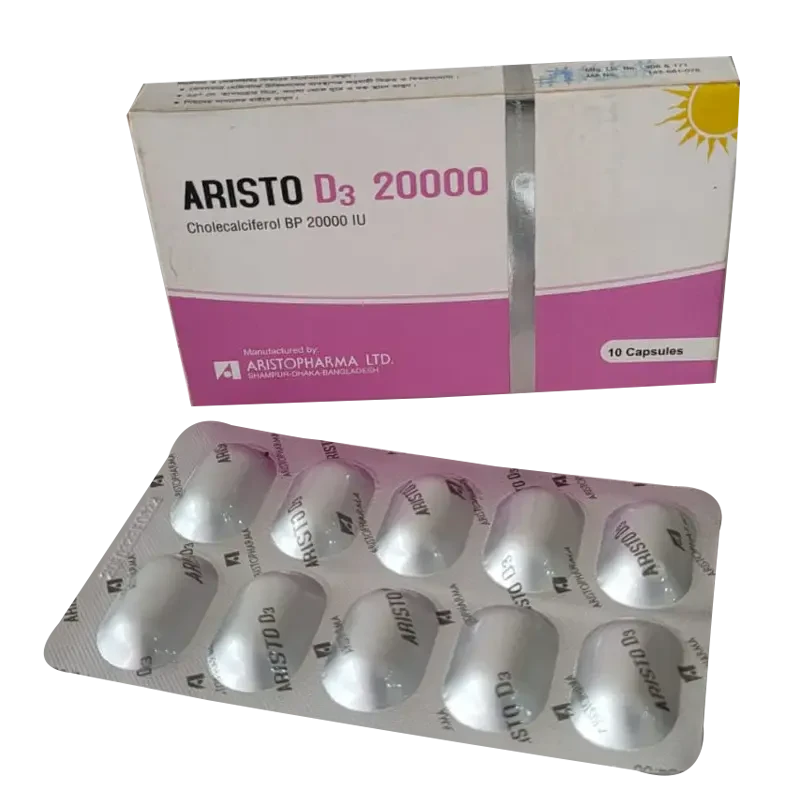 Pack Image: Aristo D3 20000 IU Capsule (1 x 10)