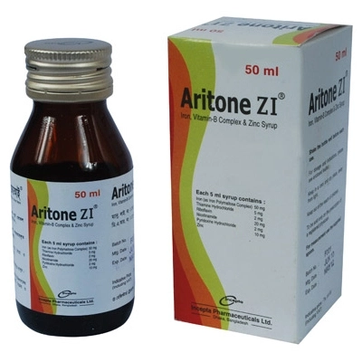 Pack Image: Aritone ZI  Syrup (100 ml bottle)