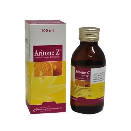 Pack Image: Aritone Z  Syrup (100 ml bottle)