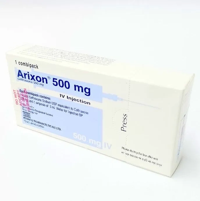 Pack Image: Arixon 500 mg Injection (500 mg vial)