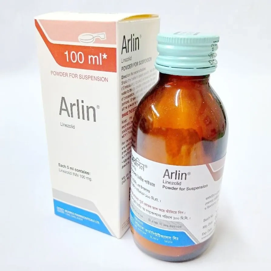 Pack Image: Arlin 100 mg Suspension (100 ml bottle)